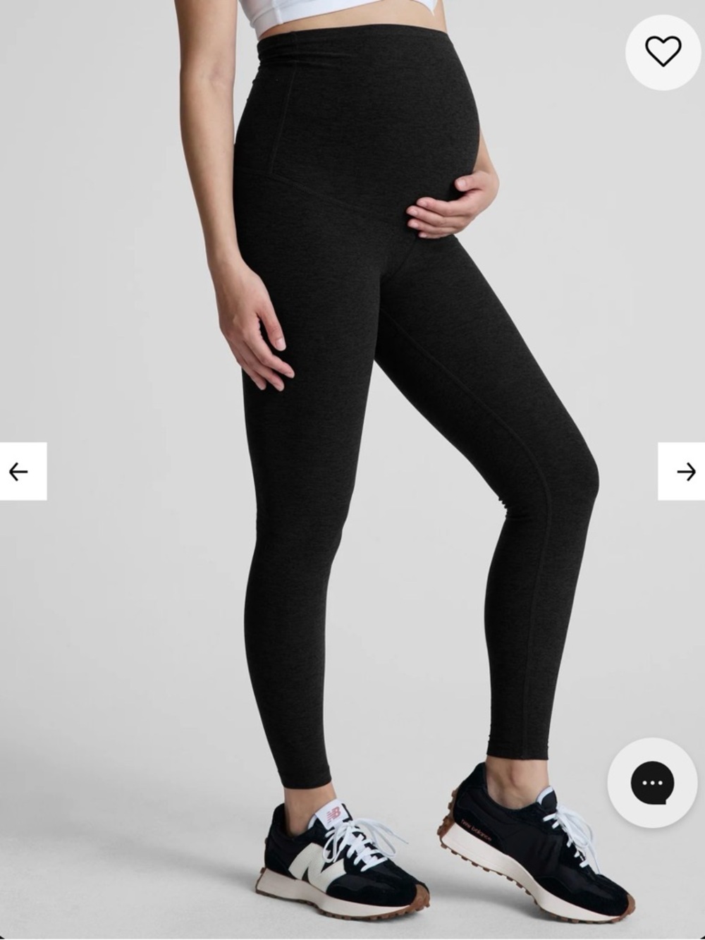 Beyond the Bump Black/Grey Maternity Leggings